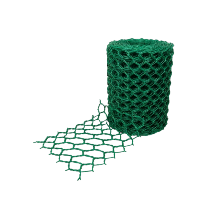 MINI ROLLO MALLA METÁLICA TRIPLE TORSIÓN PLÁSTICO VERDE
